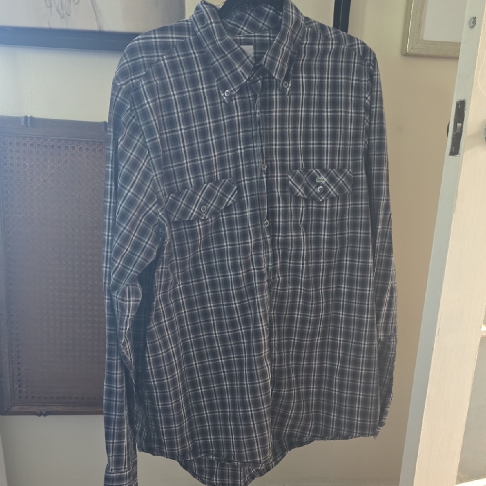 Men's Blue Plaid Shirt